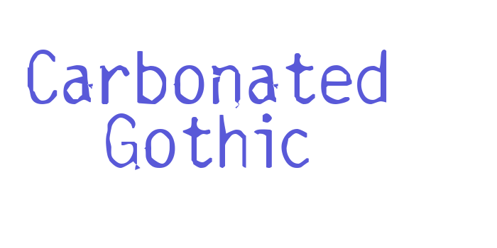 Carbonated Gothic Font