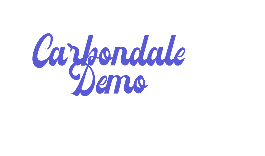 Carbondale Demo Font