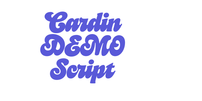 Cardin DEMO Script Font Download