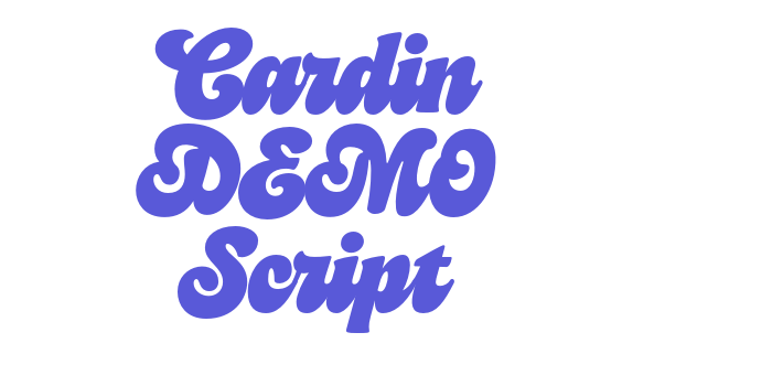 Cardin DEMO Script Font