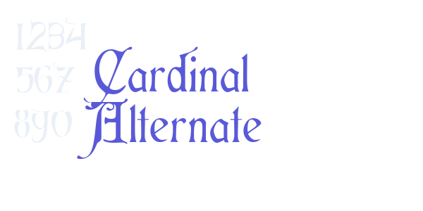 Cardinal Alternate font free