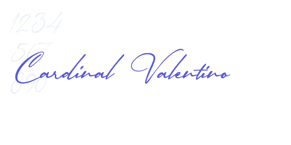 Cardinal Valentino font free