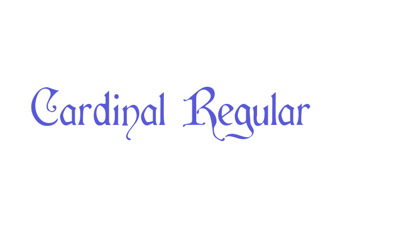 Cardinal Regular Font