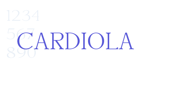 Cardiola font free