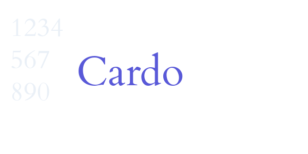 Cardo font free