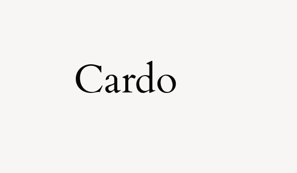 Cardo Font