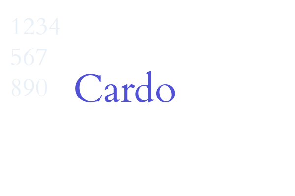 Cardo Font Download