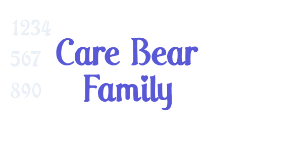 Care Bear Family font