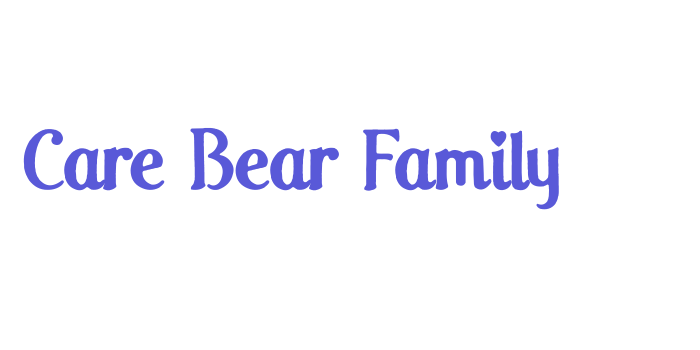 Care Bear Family Font Download