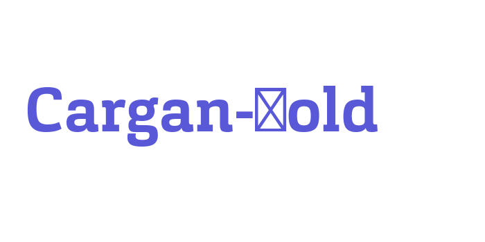 Cargan-Bold Font Download