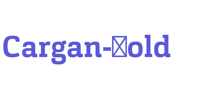 Cargan-Bold Font