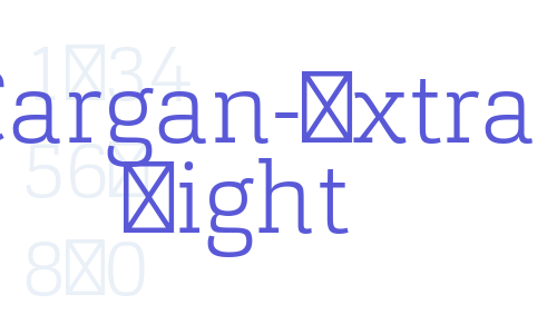 Cargan-Extra Light Font Download