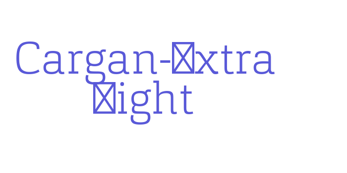 Download Cargan-Extra Light Font