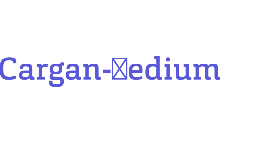 Cargan-Medium Font