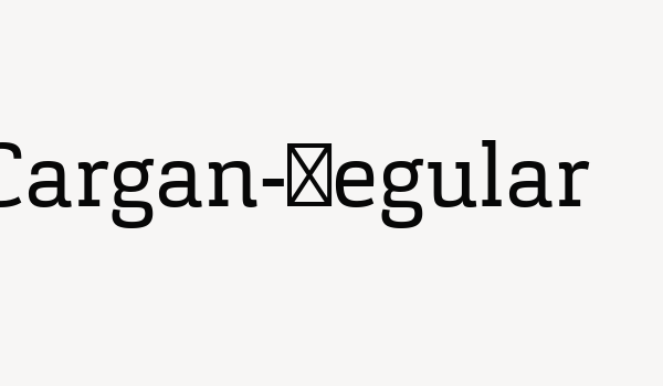 Cargan-Regular Font