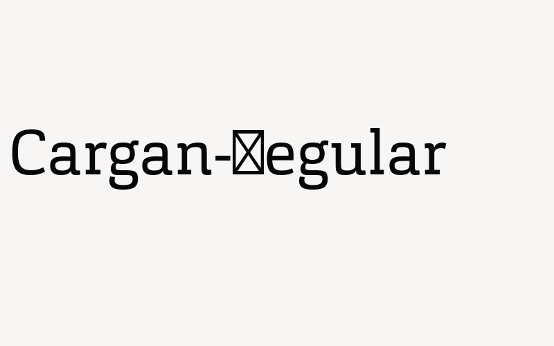 Cargan-Regular Font