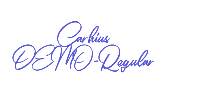 Carhius DEMO-Regular Font Download