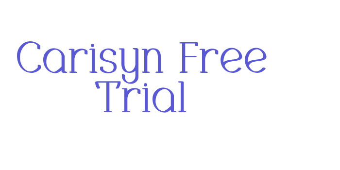 Carisyn Free Trial Font Download