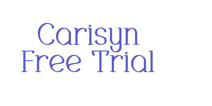 Carisyn Free Trial Font