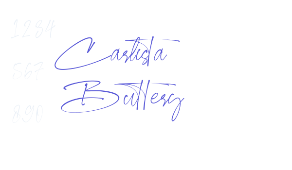 Carlista Buttery font free