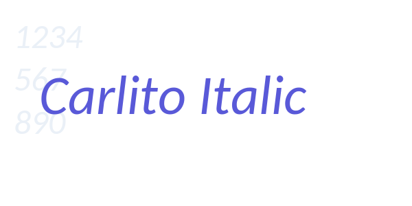 Carlito Italic font