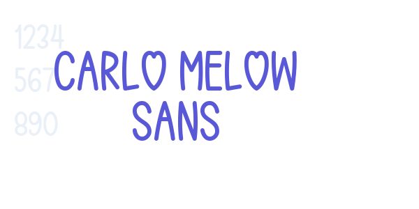 Carlo Melow Sans font