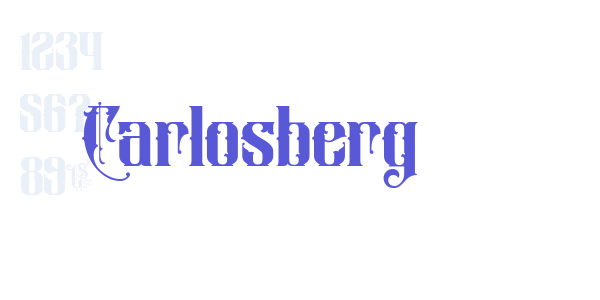 Carlosberg font free