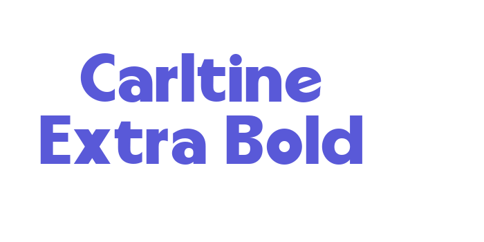 Carltine Extra Bold Font