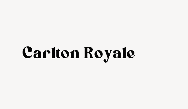 Carlton Royale Font