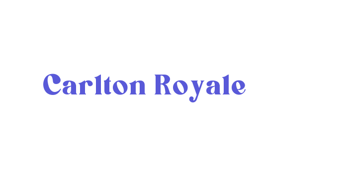 Carlton Royale Font Download