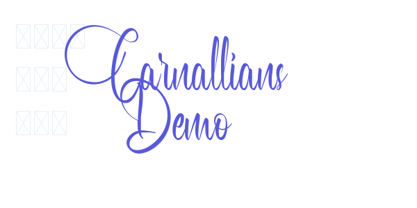 Carnallians Demo font free