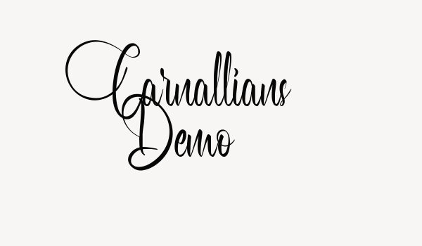 Carnallians Demo Font