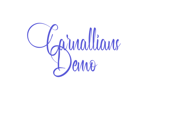 Carnallians Demo Font