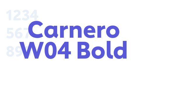 Carnero W04 Bold font free