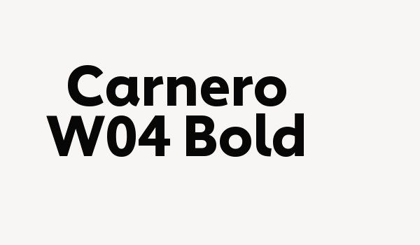 Carnero W04 Bold Font