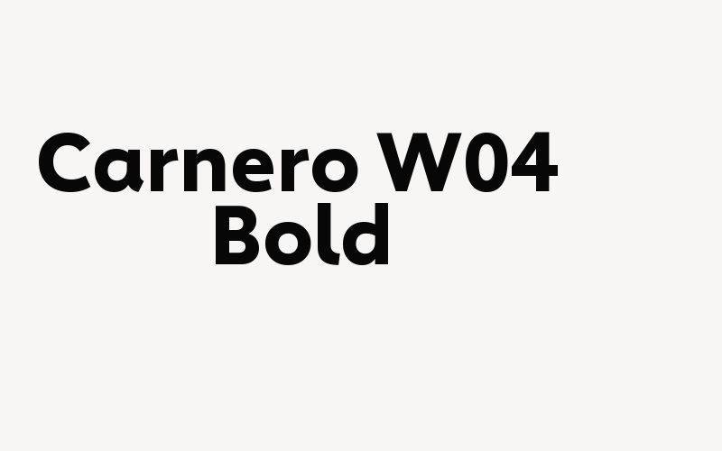 Carnero W04 Bold Font