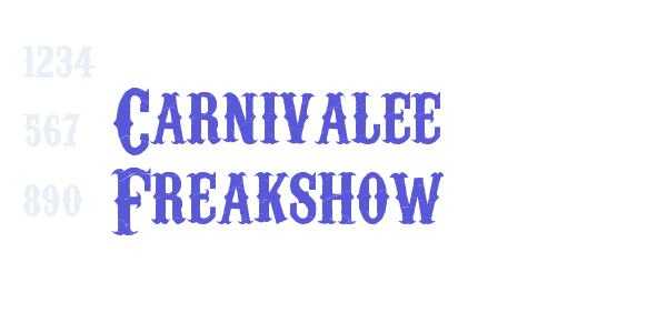 Carnivalee Freakshow font free