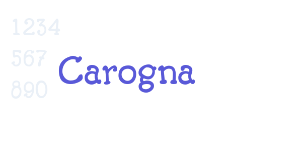 Carogna font