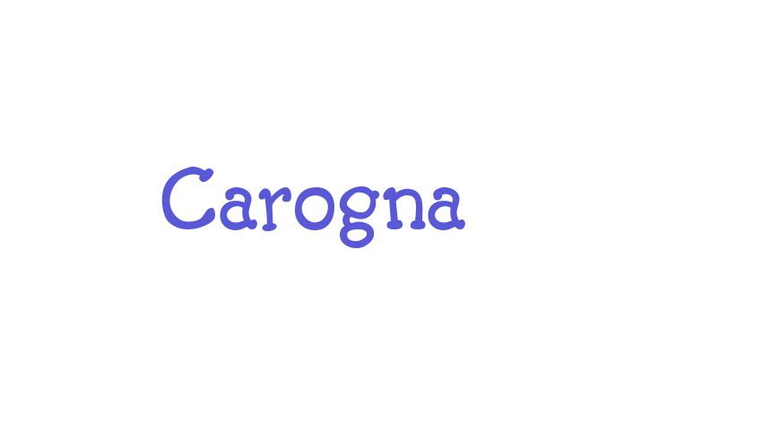 Carogna Font