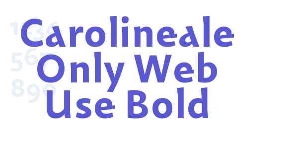 Carolineale Only Web Use Bold font free