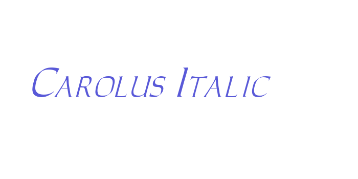 Carolus Italic Font Download