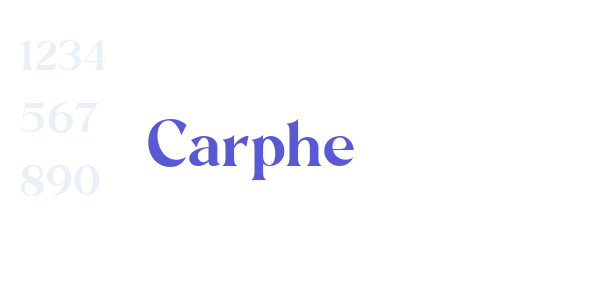 Carphe font free