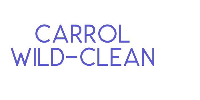 Carrol Wild-Clean Font Download