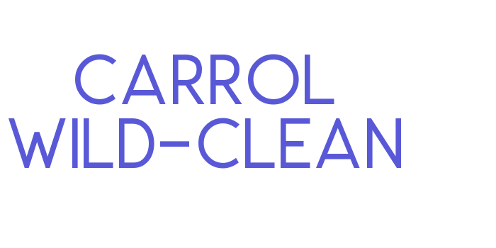 Carrol Wild-Clean Font