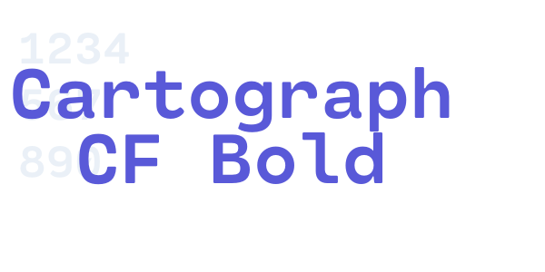 Cartograph CF Bold font