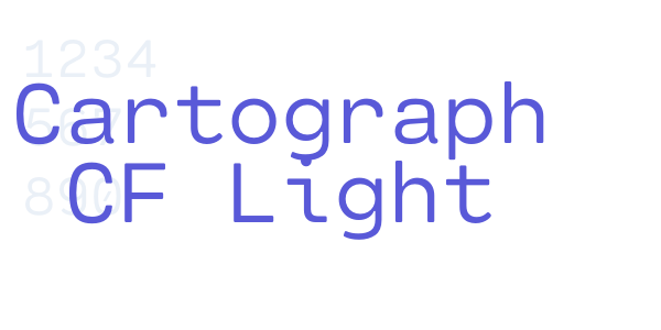 Cartograph CF Light font