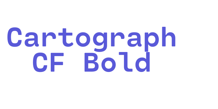 Cartograph CF Bold Font Download