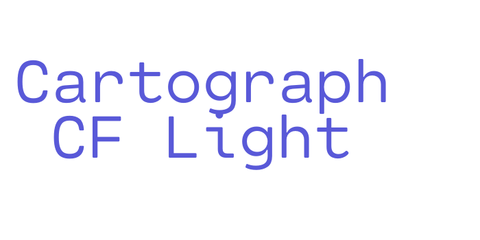 Cartograph CF Light Font Download