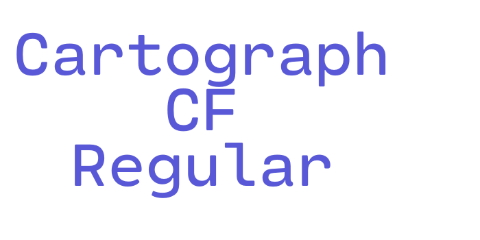 Cartograph CF Regular Font Download