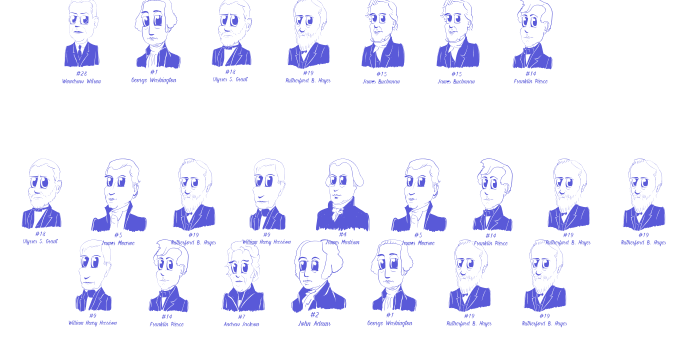 Cartoon US Presidents Dingbats Font Download